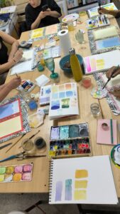 alumnos acuarela toulouse aquarelle eleves