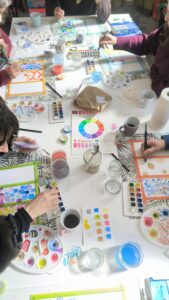 alumnos acuarela toulouse aquarelle eleves